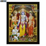 God Ram Darbar Photo Frame - Sri Ramar Pattabhishekam, HD Picture Frame, Religious Framed Poster (SGEGS ID: 1950)