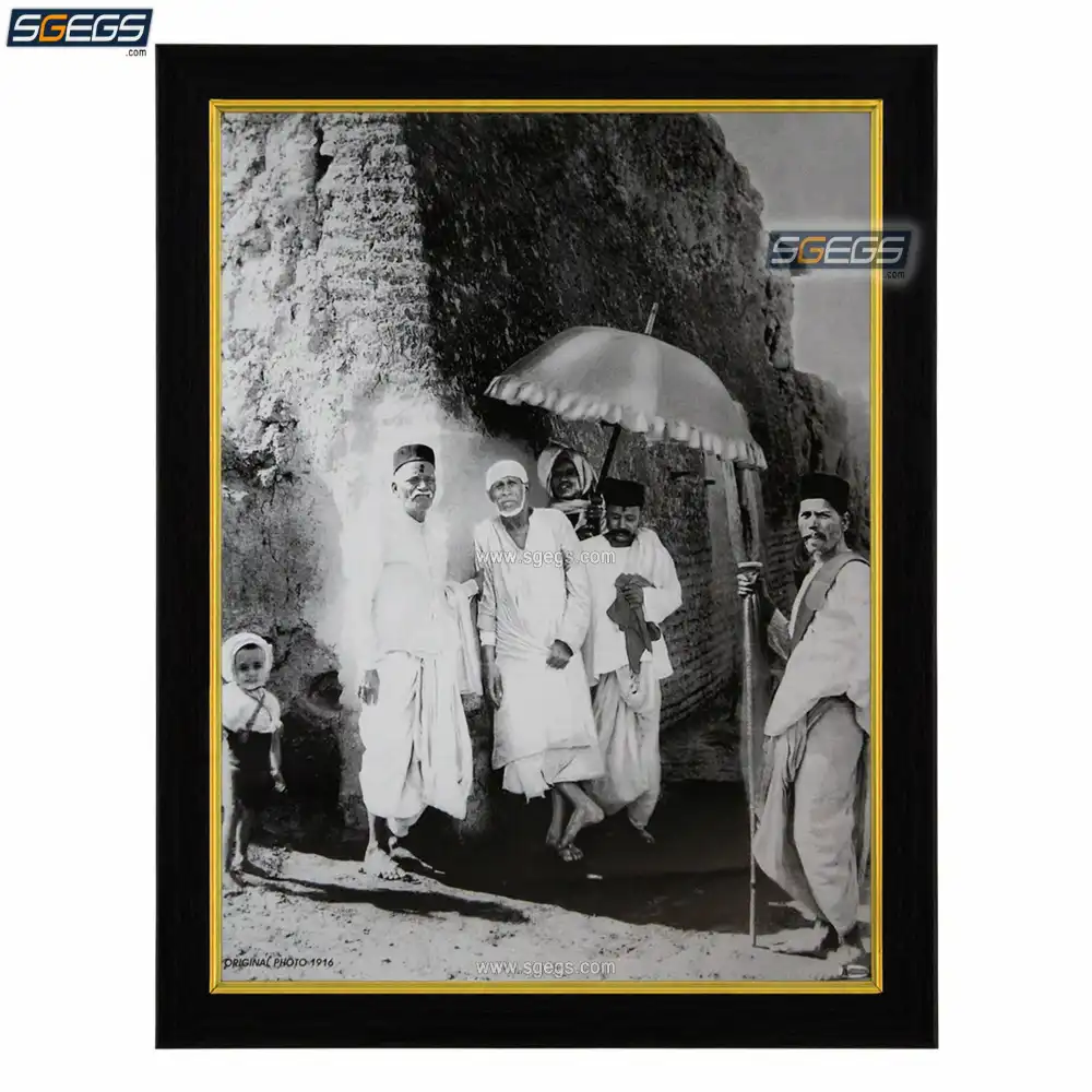 God Sai Baba Photo Frame (Original Photo 1916), HD Picture Frame ...