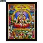 Goddess Santoshi Mata Photo Frame, HD Picture Frame, Religious Framed Poster (SGEGS ID: 2086)