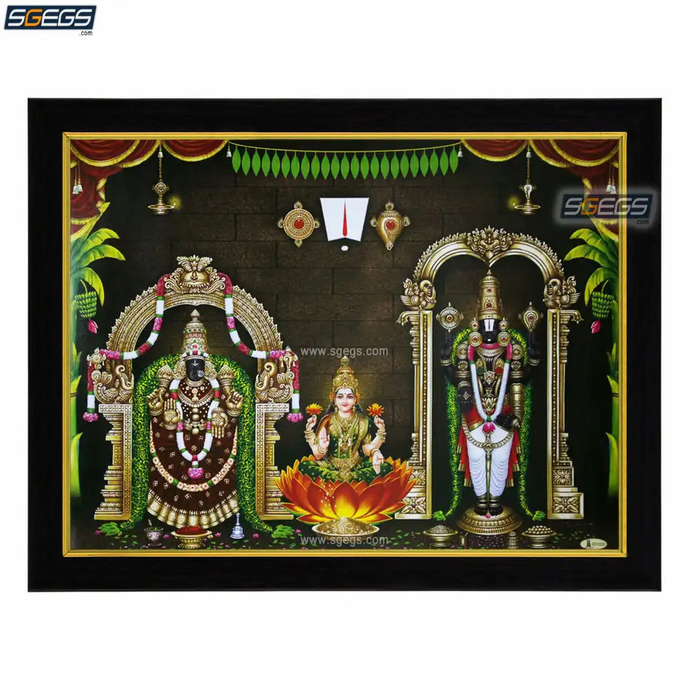 Padmavathi Lakshmi Tirupathi Balaji Photo Frame, HD Picture Frame - Online  Shopping  (Shree Ganesh Enterprise Gifting Solutions)