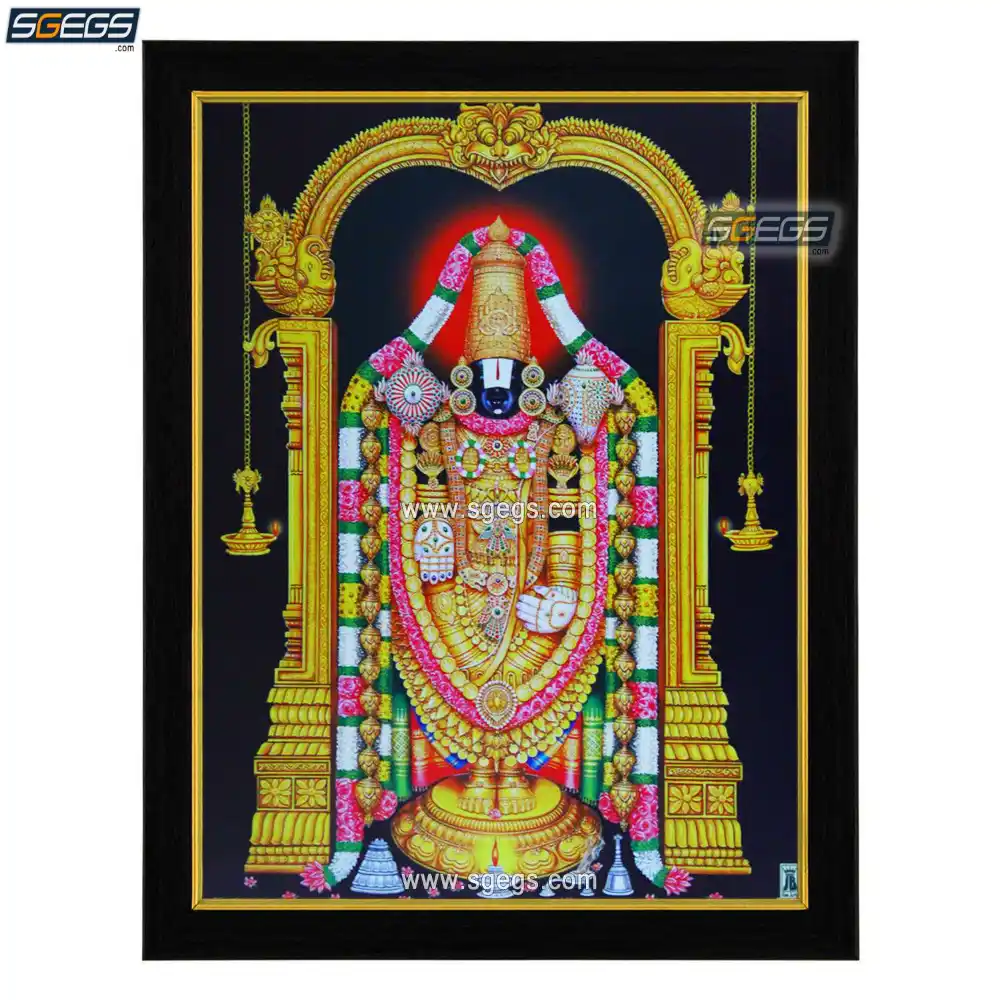 God Tirupati Balaji HD Photo Frame, Religious Framed Poster (SGEGS ...