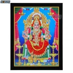 Goddess Mariamman Photo Frame, HD Picture Frame, Religious Framed Poster (SGEGS ID: 3444)