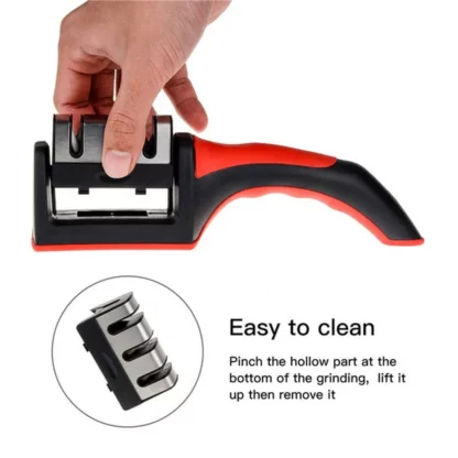 Manual Knife Sharpener 3 Stage Sharpening Tool for Ceramic Knife and ...