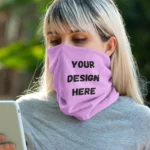 Customized Bandana Mask, Print Your Design Photo Name Logo, Personalized Gift Birthday Anniversary Husband Wife Boyfriend Girlfriend Friends