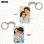 Customized Keychain Rectangle, Print Your Design Photo Name Logo, Personalized Gift Birthday Anniversary Husband Wife Boyfriend Girlfriend Friends