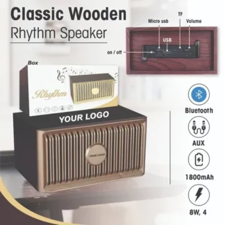 Classic Wooden Rhythm Speaker, Bluetooth Speaker, Unique Corporate Gifts