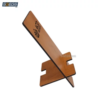 Foldable Wooden Mobile Stand, Compatible with all Mobile and Tablet, Wooden Phone Holder with Charging Slot, Unique Corporate Gifts