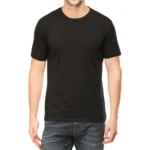 Black Half Sleeve Plain T-Shirt | Unisex Regular Fit