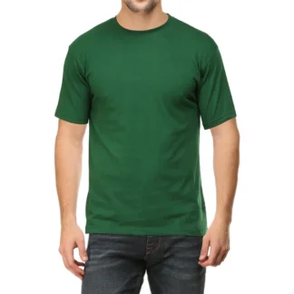 Bottle Green Unisex Plain T-shirt_zinotch_SGEGS