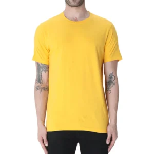 Golden Yellow Unisex Plain T-shirt_zinotch_SGEGS