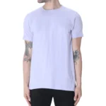 Lavender Half Sleeve Plain T-Shirt | Unisex Regular Fit