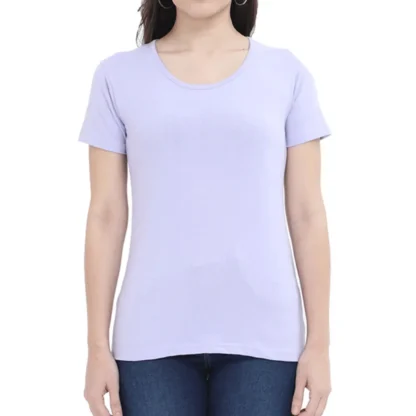Lavender Womens Plain T-shirt_zinotch_SGEGS