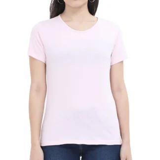 Light Baby Pink Womens Plain T-shirt_zinotch_SGEGS