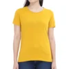 Mustard Yellow Womens Plain T-shirt_zinotch_SGEGS