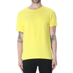 New yellow Unisex Plain T-shirt_zinotch_SGEGS