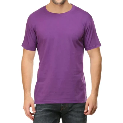 Purple Unisex Plain T-shirt_zinotch_SGEGS