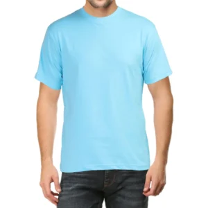 Sky Blue Unisex Plain T-shirt_zinotch_SGEGS