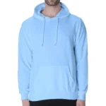 Baby Blue Men's Hoodie | Hooded Sweatshirt | Regular Fit