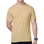 Beige Men's Supima Cotton T-Shirt | Regular Fit