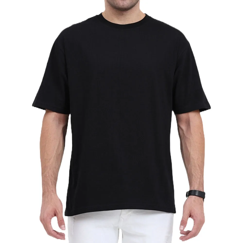 Black Oversized Plain T-Shirt | Unisex - Online Shopping - SGEGS.com ...