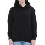 Black Women's Hoodie | Hooded Sweatshirt | Regular Fit