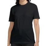 Black Women's Supima Cotton T-Shirt | Regular Fit