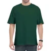 Bottle Green Plain Oversized T-shirt Unisex_zinotch_SGEGS