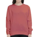 Coral Women's Plain Sweatshirt | Regular Fit