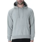 Grey Melange Men's Hoodie | Hooded Sweatshirt | Regular Fit