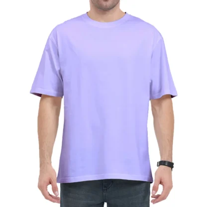 Lavender Plain Oversized T-shirt Unisex_zinotch_SGEGS