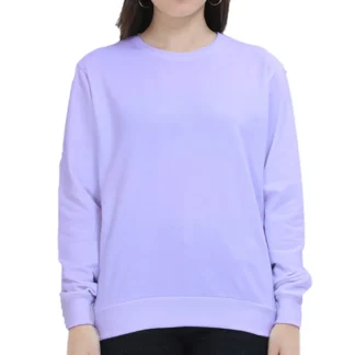 Lavender Womens Plain Sweatshirt_zinotch_SGEGS