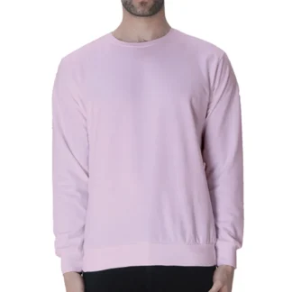 Light Baby Pink Mens Plain Sweatshirt_zinotch_SGEGS