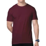 Maroon Men's Supima Cotton T-Shirt | Regular Fit
