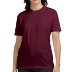Maroon Women's Supima Cotton T-Shirt | Regular Fit