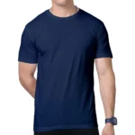 Navy Blue Men's Supima Cotton T-Shirt | Regular Fit