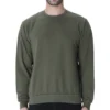 Olive Green Mens Plain Sweatshirt_zinotch_SGEGS