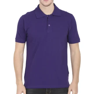 Purple Mens Plain Polo T-shirt_zinotch_SGEGS