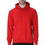 Red Men's Hoodie | Hooded Sweatshirt | Regular Fit