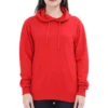 Red Womens Plain Hooded Sweatshirt_zinotch_SGEGS