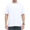 White Plain Oversized T-shirt Unisex_zinotch_SGEGS