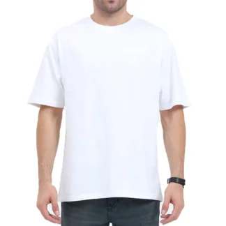 White Plain Oversized T-shirt Unisex_zinotch_SGEGS