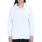 White Women's Hoodie | Hooded Sweatshirt | Regular Fit