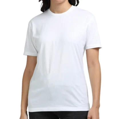 White Womens Supima Cotton Plain T-shirt_zinotch_SGEGS
