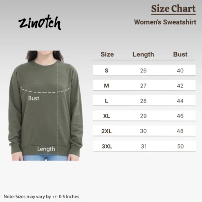 Womens Sweatshirt size chart_zinotch_SGEGS