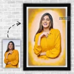 Photo to Art Digital Painting with Frame | Customized Personalized Frame | Unique Gift for Family Friend Husband Wife Boyfriend Girlfriend Couples