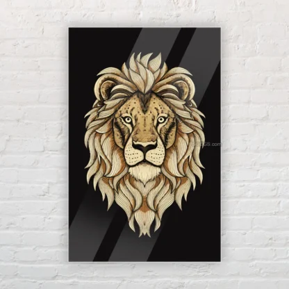 01 SGEGS_WALLART0001-LION LION WALL ART acrylic
