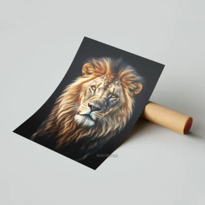 02 SGEGS_WALLART0002-LION LION WALL ART poster