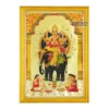 God Vishvakarma Photo Frame, Gold Plated Foil Embossed Picture Frame, Religious Framed Poster