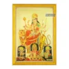 Goddess Ambe Vaishno Devi Kali Lakshmi Saraswati Photo Frame Durga, Gold Plated Foil Embossed Picture Frame, Religious Framed Poster