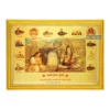 God Shiv and Amarnath Gufa with 12 Jyotirlingas Photo Frame, Gold Plated Foil Embossed Picture Frame, Religious Framed Poster